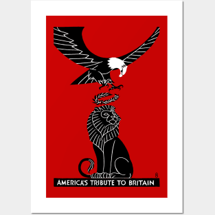 World War I Poster Lion and Eagle Posters and Art